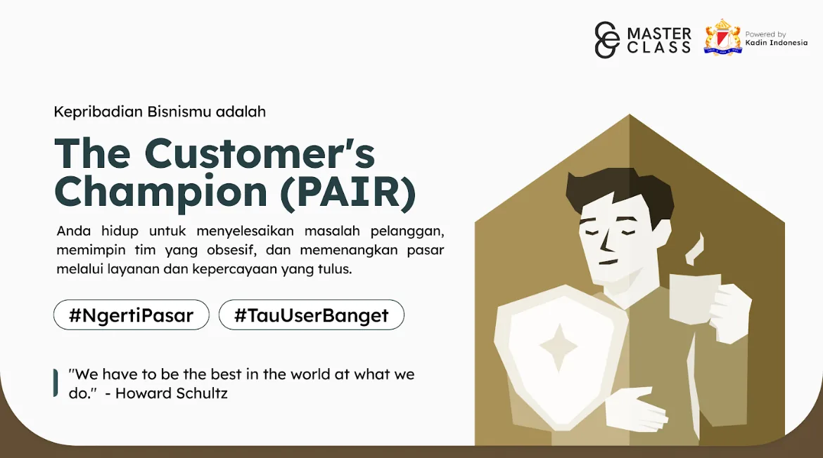 Kartu visual Sang Juara Pelanggan