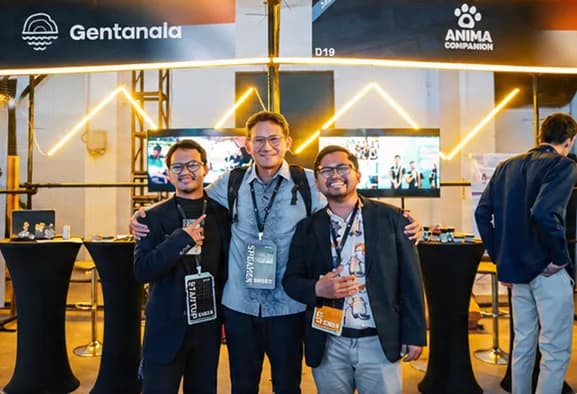 Tim Gentanala di booth pameran Gentanala